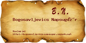 Bogosavljevics Napsugár névjegykártya